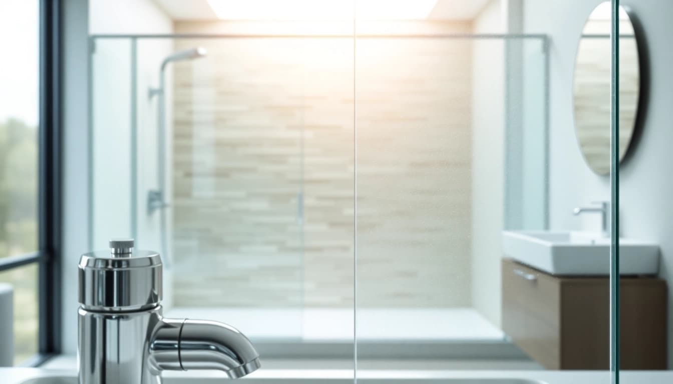 Shower screens for wet rooms emphasizing a sleek and modern glass design in a bright bathroom.